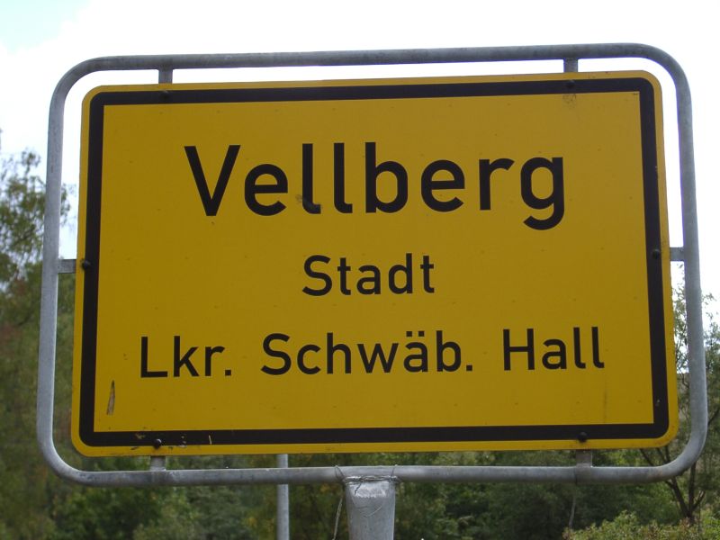  Ortsschild Vellberg 